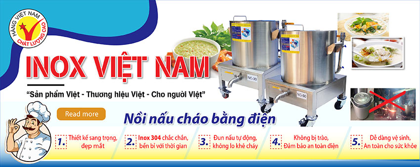Mua ngay nồi nấu nồi nấu cháo công nghiệp bằng điện, nồi hầm cháo công nghiệp chất lượng giá tốt chỉ có tại Inox Việt Nam.