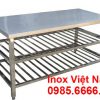 Bàn Inox 3 Tầng Có Kệ Dưới BAI-10