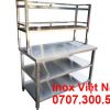 Bàn Bếp Inox Có Kệ Trên BAI-04