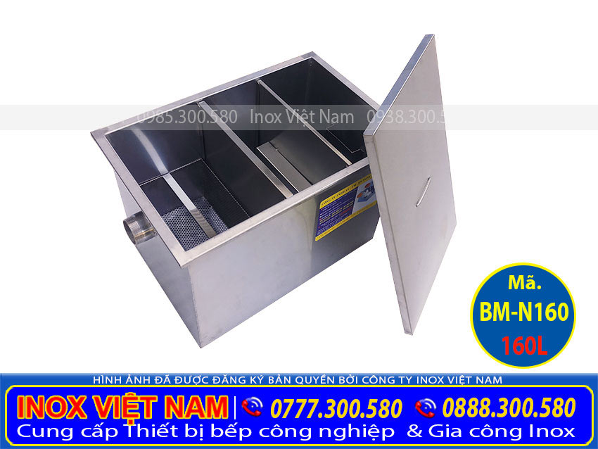 Báo giá bể tách mỡ inox, bẫy mỡ công nghiệp, bể tách mỡ nhà hàng tại TPHCM.