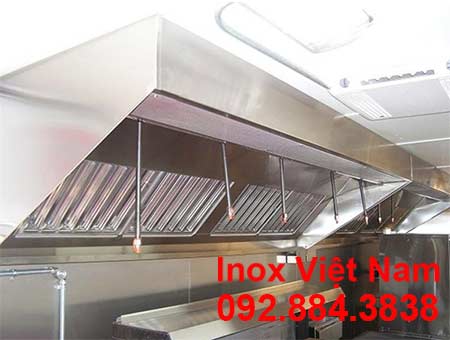 Inox Việt Nam chuyên thi công lắp đặt chụp hút khói, chụp hút mùi với mức giá tốt.
