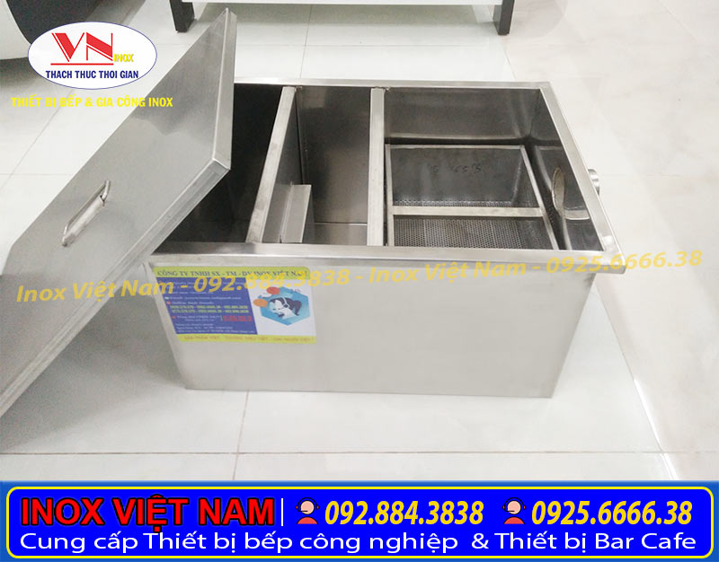 Báo giá bể tách mỡ, bẫy mỡ inox tại tphcm.