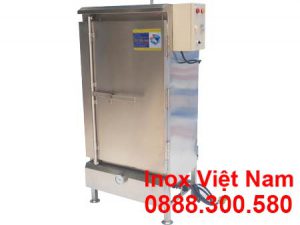 Tủ Nấu Cơm Công Nghiệp 50kg Dùng Điện & Gas