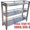 Kệ Inox 3 Tầng Loại Phẳng KEI-07