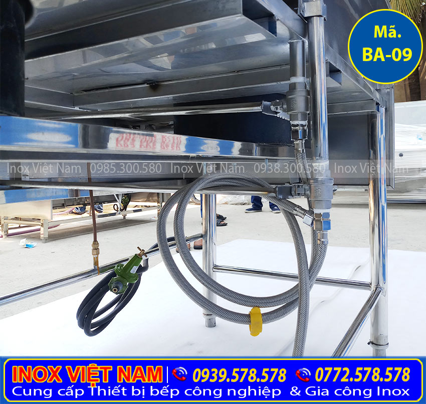 Báo giá bếp á 2 họng kiềng gang BA-09 (Ảnh thật tế).