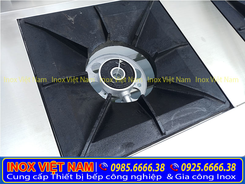 Cấu tạo bếp hầm đôi có gáy BA-08 ( Ảnh thực tế). Địa chỉ bán bếp á đơn, bếp á 2 họng, bếp á 3 họng giá tốt tại TPHCM.