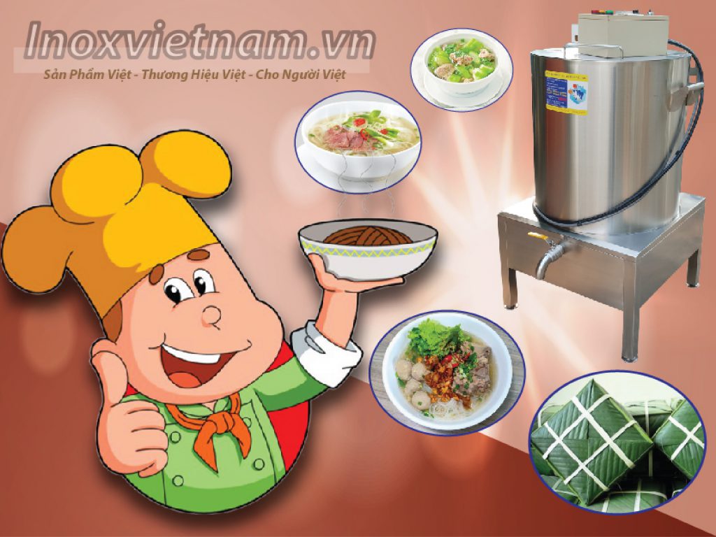 Nồi nấu phở bằng điện dần dần thay thế nồi nấu phở bằng than. Dễ dàng sử dụng, an toàn sức khỏe, thân thiện với môi trường.