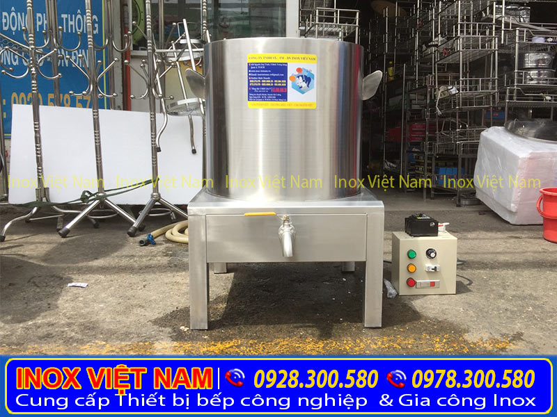 Gia công và sản xuất kích thước nồi nấu phở bằng điện. Nồi nấu hủ tiếu bằng điện với kích thước theo yêu cầu.