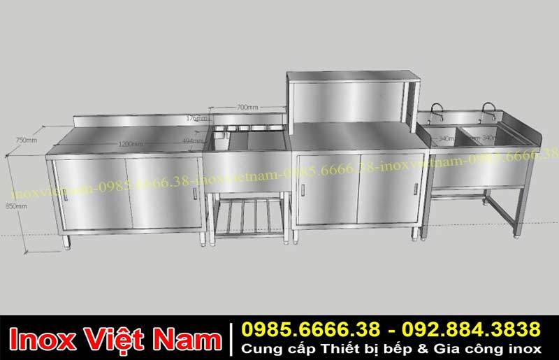 Mẫu quầy pha chế inox, quầy bar inox, quầy pha chế trà sữa chất lượng.