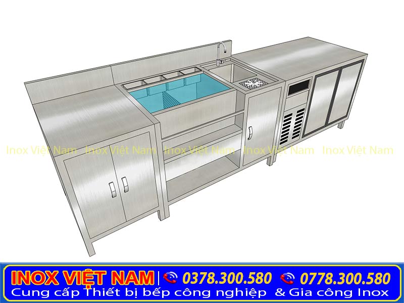 Quầy pha chế trà sữa, quầy bar đẹp dành quán cafe.