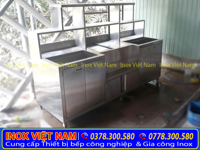 Quầy bar inox, quầy trà sữa, quầy bar cafe được ưa chuộng nhất.