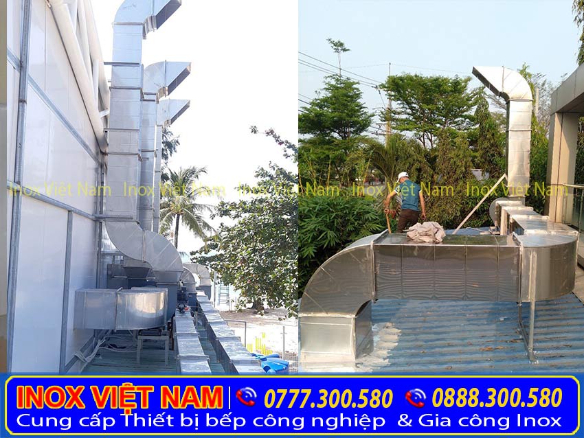 Thi công ống hút khói nhà bếp qua Hotline:0928.300.580 + 0978.300.580.