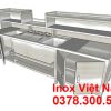 Quầy pha chế trà sữa inox, quầy bar cafe -qb18001.