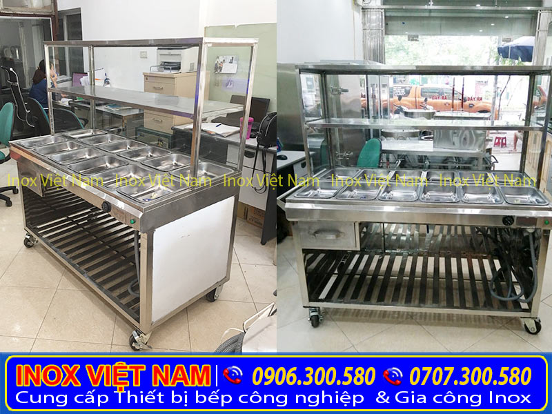 tủ hâm nóng thức ăn, tủ giữ nóng thức ăn. Thiết bị giữ nóng chuyên nghiệp không thể thiếu tại nhà hàng tiệc buffet, những cửa hàng bán thức ăn nhanh, quán cơm hay các khu bếp ăn công nghiệp hoặc những hội chợ trưng bày thực phẩm.