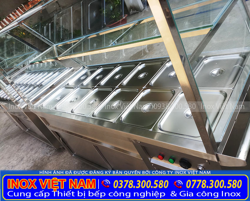 Báo giá tủ hâm nóng thức ăn 12 khay.