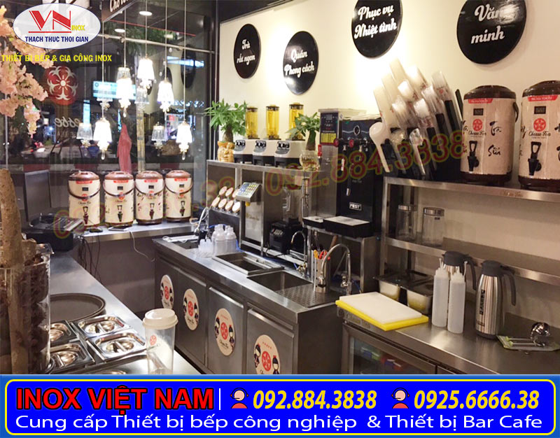 Thiết bị quầy bar cafe quầy bar trà sữa