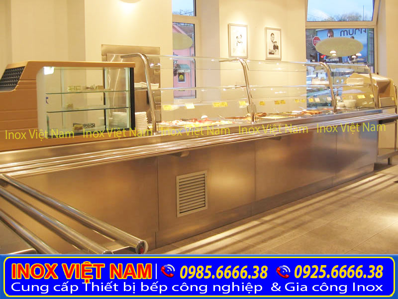 Tủ hâm nóng thức ăn, tủ giữ nóng thức ăn với thiết kế đẹp. Giúp tăng thêm vẻ đẹp cho không gian.