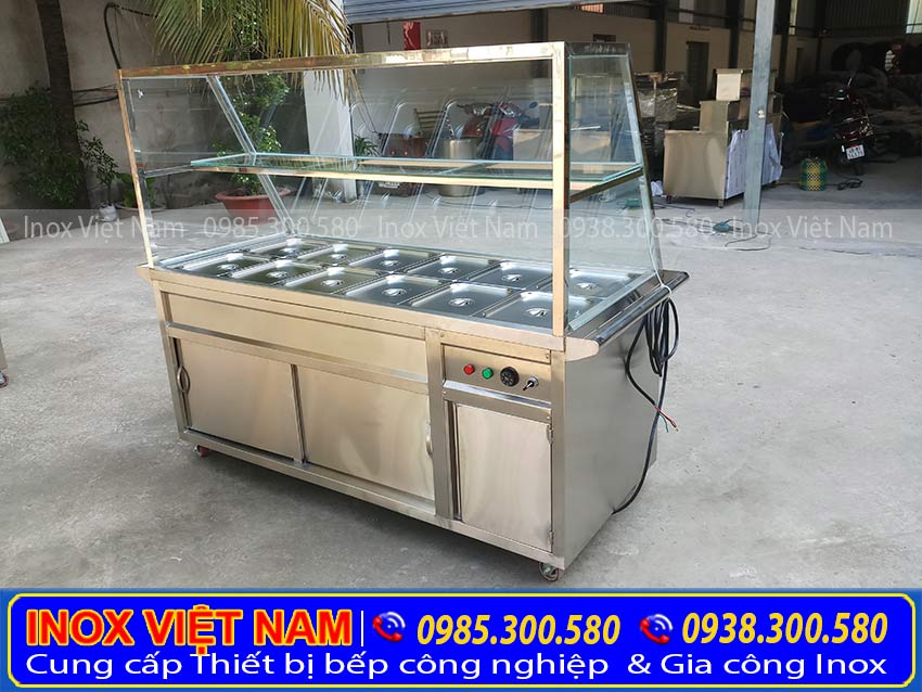 Báo giá tủ hâm nóng thức ăn 12 khay.