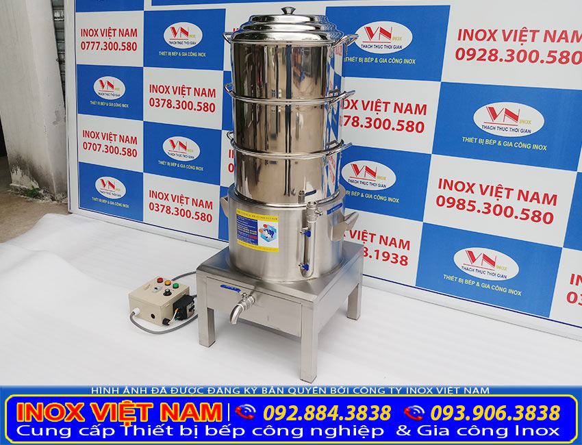 Báo giá nồi hấp cơm tấm bằng điện 3 tầng, nồi hấp cơm tấm, nồi hấp cơm công nghiệp, nồi hấp điện công nghiệp. Liên hệ Hotline: 0978.300.580 - 0378.300.580 (Ảnh thật tế).