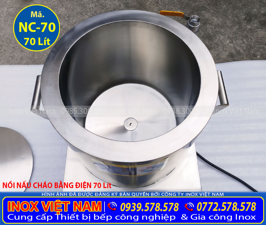Giá bán nồi nấu cháo công nghiệp 70L