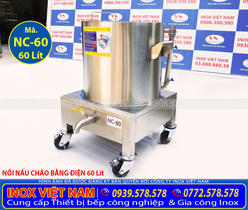 Báo giá nồi nấu cháo công nghiệp 60L