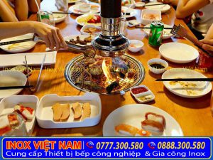 Thi công hệ thống bếp nướng không khói hút âm, hệ thống hút khói quán nướng giá bao nhiêu?