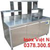 Quầy Pha Chế Trà Sữa Inox QB-02