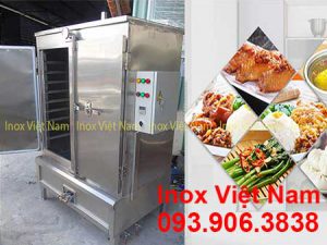 Tủ Nấu Cơm Công Nghiệp Bằng Điện Và Gas 120kg THC-120/GD