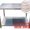 Bàn Chặt Inox 2 Tầng Có Lót Cemboard Tăng Cứng Chống Ồn BAI-19