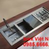 Bộ 3 [Chậu Rửa – Thùng Đá – Khay GN] Âm Quầy QB-15