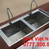 Chậu Rửa Âm Bàn 2 Hộc Inox 304 CR-30