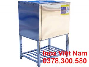 Thùng Đựng Đá Inox Có Kệ Dưới TD-C759