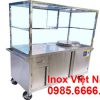 Xe Bán Hủ Tiếu Inox Tích Hợp Nồi Nấu Nước Phở Bằng Điện 60L XBP-02