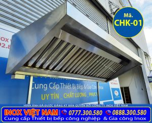 Lắp đặt chụp hút mùi bếp quán cơm dài 2m, chụp hút mùi inox gia đình, chụp hút khói bếp công nghiệp uy tín giá tốt tại TPHCM.