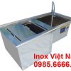 Thùng Đựng Đá Inox Kèm Chậu Rửa Inox Âm Quầy Bar QB-21