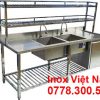 Chậu Rửa Đôi Inox 2 Cánh Có Kệ Trên Kệ Dưới Và Ngăn Tủ CR-35