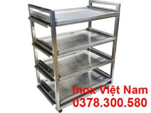 Xe Đẩy Inox 4 Tầng XDI-04
