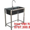 Chậu Rửa Đôi Inox Có Chân CR-107