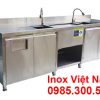 Quầy Trà Sữa Inox 2m5 QB-25