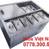 Thùng Đá Inox Có Khay Topping TD-TP13