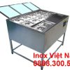 Thùng Đựng Đá Inox Có Chân Kèm Khay Topping TD-TP16