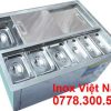 Thùng Đựng Đá Inox Âm Bàn Có Khay Topping TD-TP15