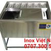 Thùng Đá Inox Có Chân Đứng Kèm Khay Topping TD-TP08