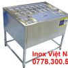 Thùng Đựng Đá Inox Khung Chân Có Khay Topping TD-TP07