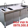 Tủ Inox Có 2 Bồn Rửa TUI-14