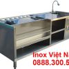 Quầy pha chế trà sữa inox QB-33