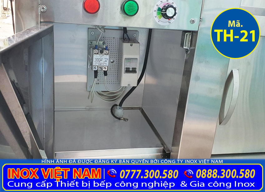 Chi tiết CB tủ hâm nóng thức ăn 13 khay TH-22.