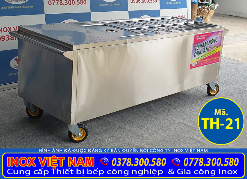 Quầy hâm nóng thức ăn 13 khay TH-22, mẫu tủ hâm nóng thức ăn bán chạy nhất hiện nay.