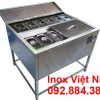 Thùng đá inox có chân kèm khay topping TD-23