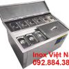 Thùng Đá Inox Có Khay Topping TD-22